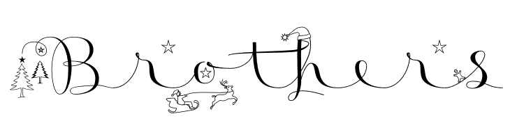 Badinerie Christmas  Free Fonts Download