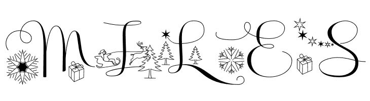 Badinerie Christmas  Free Fonts Download