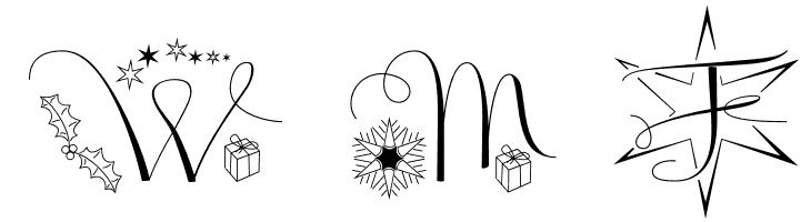 Badinerie Christmas  Free Fonts Download