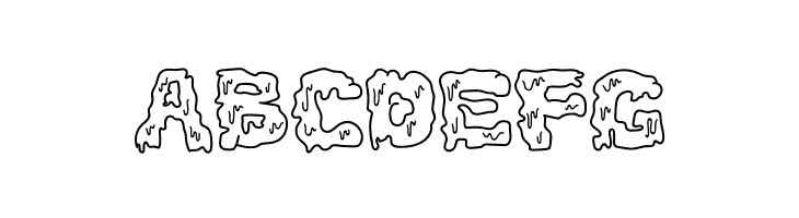 Slimespooky Outline  Free Fonts Download