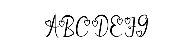aleidita's heart  Free Fonts Download