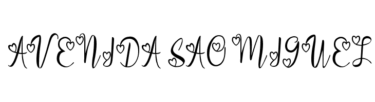 aleidita's heart  Free Fonts Download