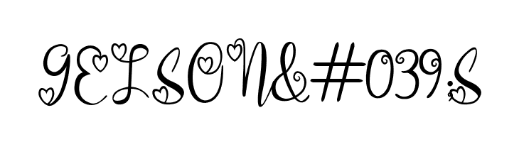 aleidita's heart  Free Fonts Download