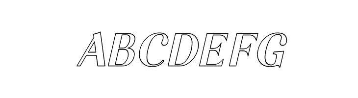 Garlic Outline Italic  Free Fonts Download