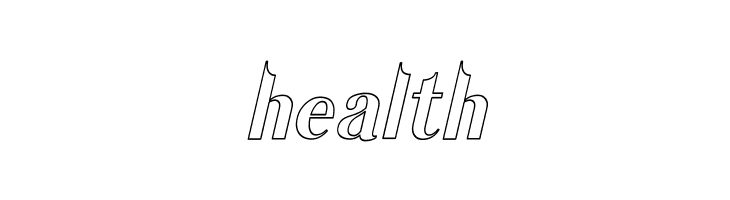 Garlic Outline Italic  Free Fonts Download