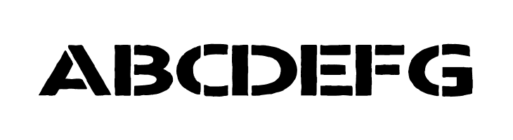 Warzone Stencil  Free Fonts Download