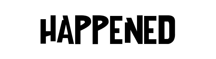 HAPPENED AHDN Font