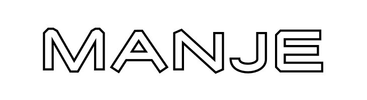 MANJE Desolator Outline Font