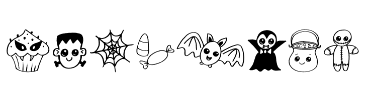 Cute Halloween Drawings  Free Fonts Download