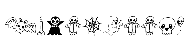 Cute Halloween Drawings  Free Fonts Download