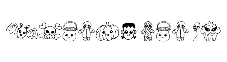 Cute Halloween Drawings  Free Fonts Download