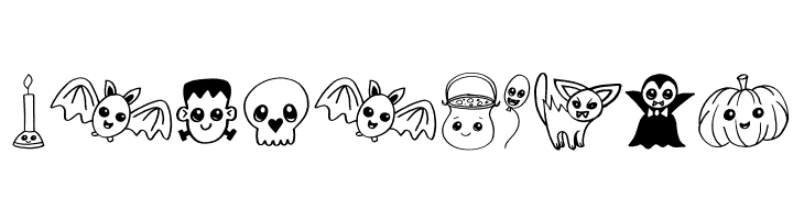 Cute Halloween Drawings  Free Fonts Download