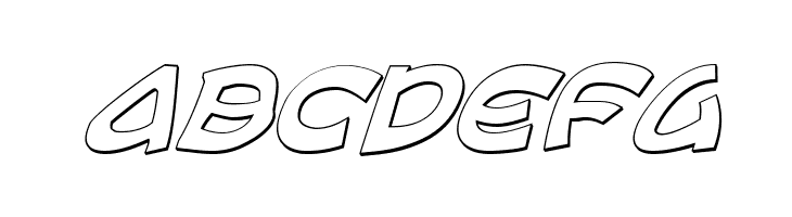 Ephesian 3D Italic  Free Fonts Download