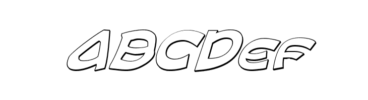 Ephesian 3D Italic  Free Fonts Download