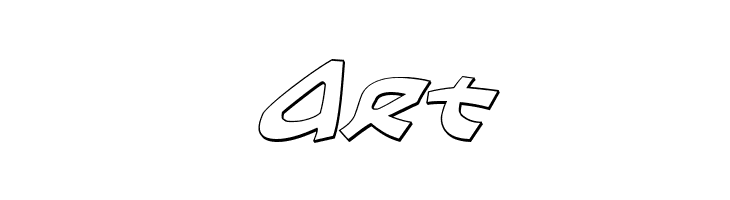 Ephesian 3D Italic  Free Fonts Download
