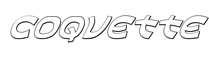 Ephesian 3D Italic  Free Fonts Download