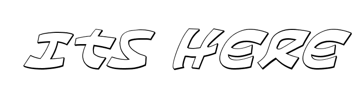 Ephesian 3D Italic  Free Fonts Download