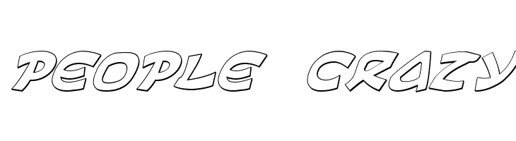 Ephesian 3D Italic  Free Fonts Download