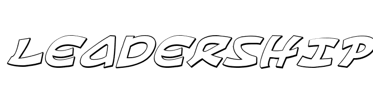 Ephesian 3D Italic  Free Fonts Download