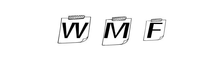 Cute Notes Italic  Free Fonts Download