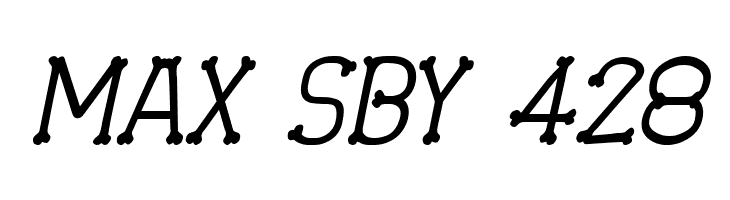 Spooky Skeleton Italic  Free Fonts Download