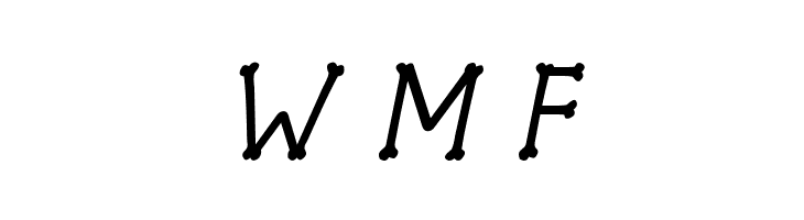 Spooky Skeleton Italic  Free Fonts Download