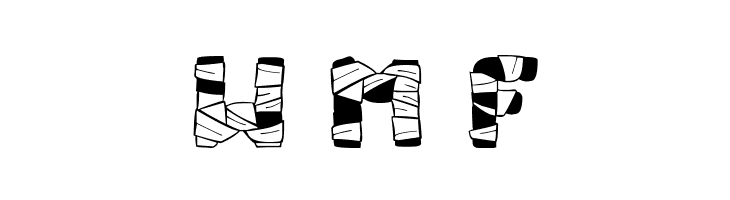 Mummy Halloween Bold Italic  Free Fonts Download