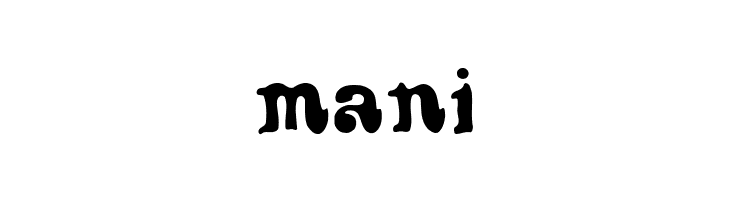 mani Sixties Font