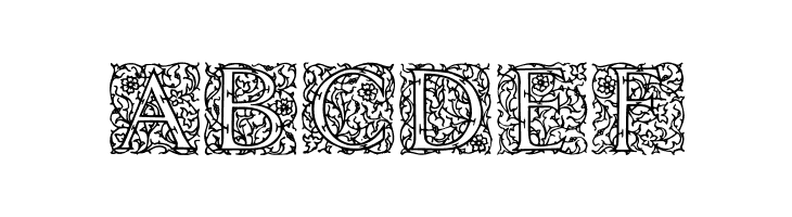 Arabesque Initialen  Free Fonts Download