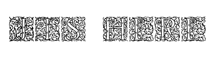 Arabesque Initialen  Free Fonts Download