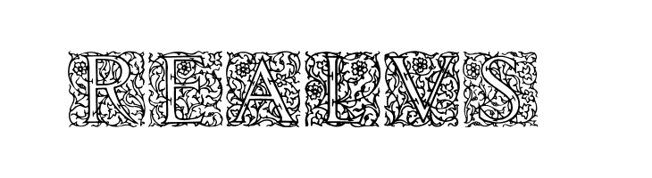 Arabesque Initialen  Free Fonts Download