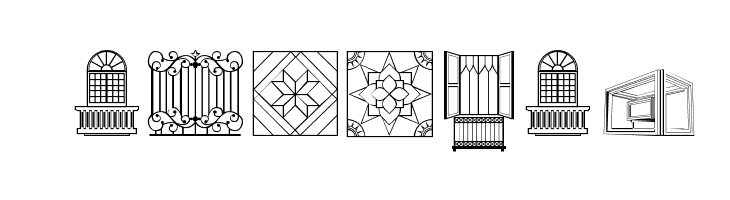 Iconos prado  Free Fonts Download