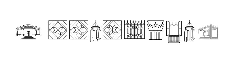 Iconos prado  Free Fonts Download