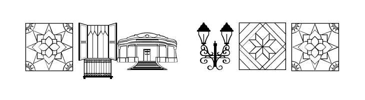 Iconos prado  Free Fonts Download
