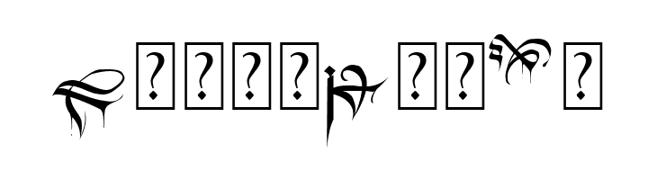 Black Blood Ornament  Free Fonts Download