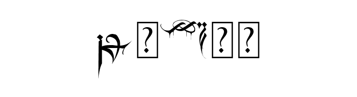 Black Blood Ornament  Free Fonts Download