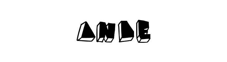 BALOK-balok TAK sempurna  Free Fonts Download