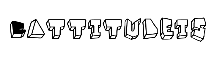 BALOK-balok TAK sempurna  Free Fonts Download