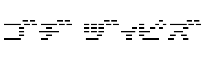 D3 DigiBitMapism Katakana  Free Fonts Download