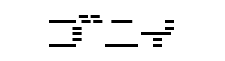 D3 DigiBitMapism Katakana  Free Fonts Download