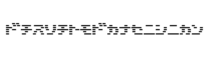D3 DigiBitMapism Katakana  Free Fonts Download
