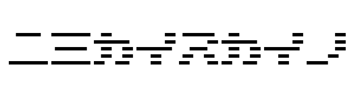 D3 DigiBitMapism Katakana  Free Fonts Download