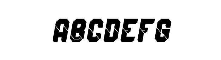 Wynford Oblique Solid Alt.  Free Fonts Download