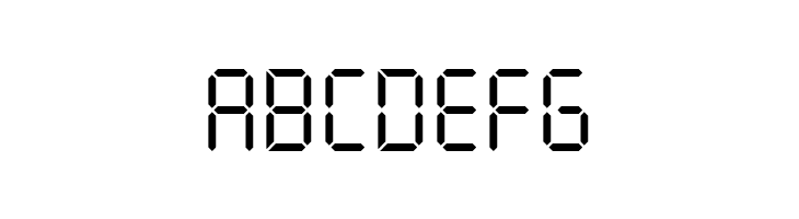 Seven Segment  Free Fonts Download