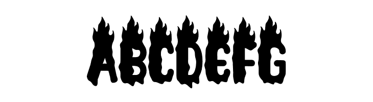 Ghost Flames - Personal Use  Free Fonts Download