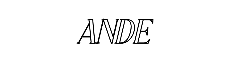 CHELON OUTLINE Italic  Free Fonts Download