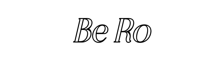 CHELON OUTLINE Italic  Free Fonts Download