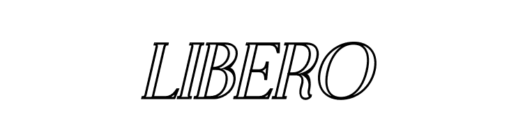 CHELON OUTLINE Italic  Free Fonts Download