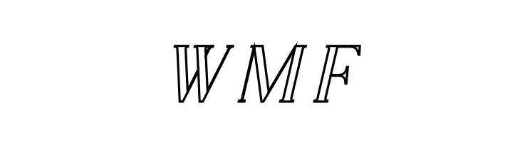 CHELON OUTLINE Italic  Free Fonts Download