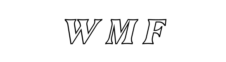 Narifah Outline Italic  Free Fonts Download
